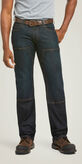 Rebar M5 Straight DuraStretch Basic Double Front Stackable Straight Leg Jean Front